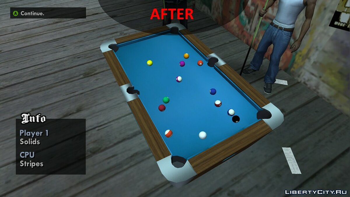 Скачать Improved Pool Mini-Game Textures для GTA San Andreas