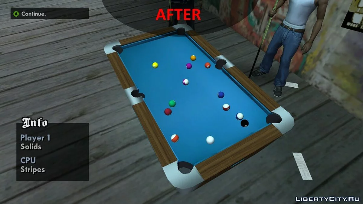 Improved Pool Mini-Game Textures / GTA San Andreas
