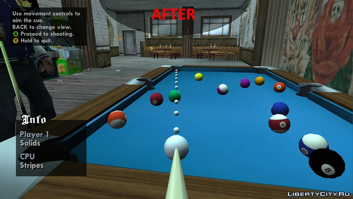 Improved Pool Mini-Game Textures / GTA San Andreas
