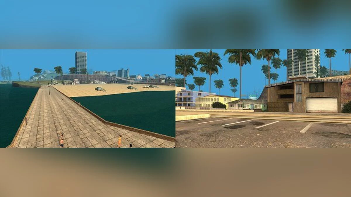Beach of Santa Maria in HD and HQ v0.1 / GTA San Andreas