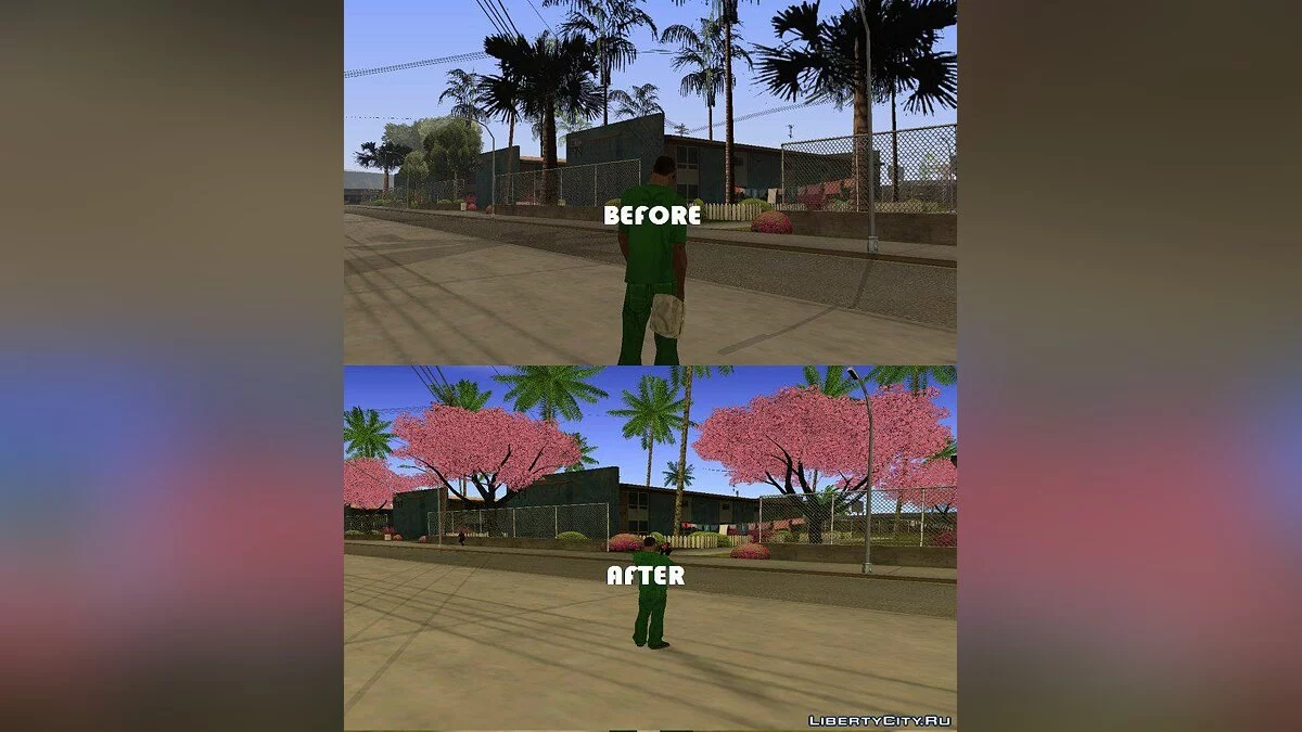 Beautiful Sakura Trees / GTA San Andreas