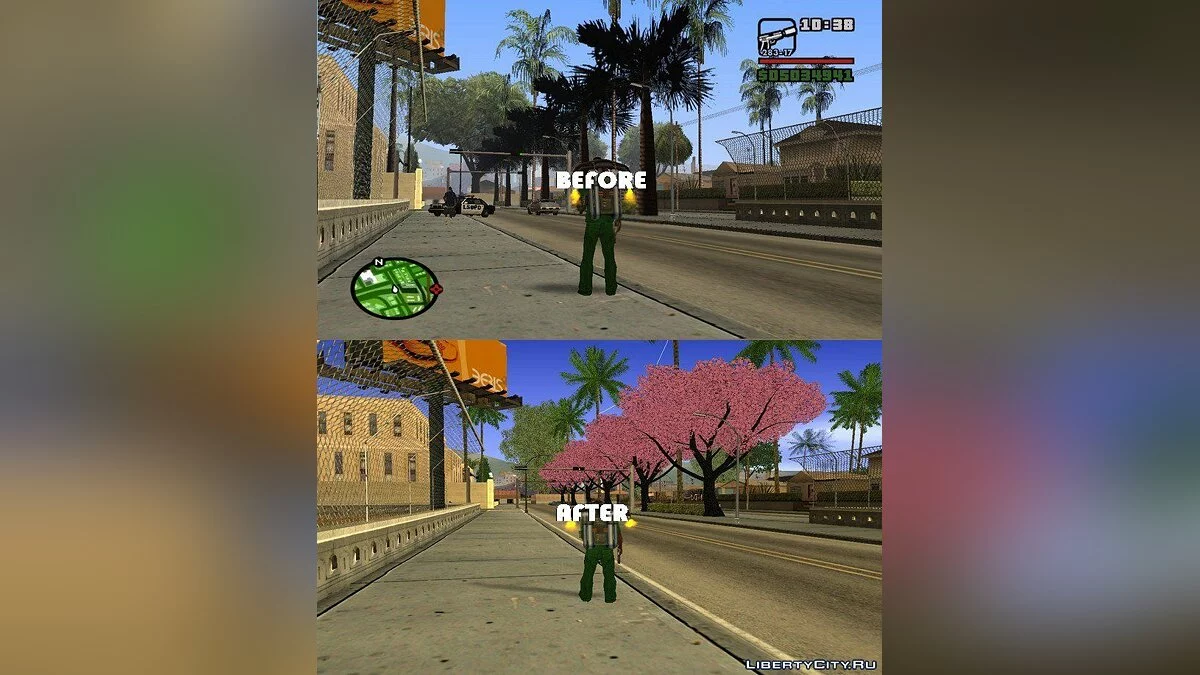 Beautiful Sakura Trees / GTA San Andreas