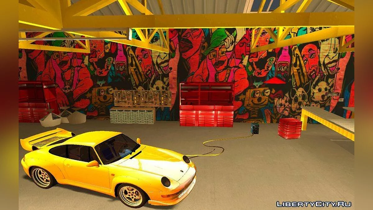 Retextured Doherty Garage / GTA San Andreas