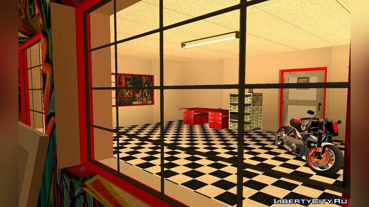 Retextured Doherty Garage / GTA San Andreas
