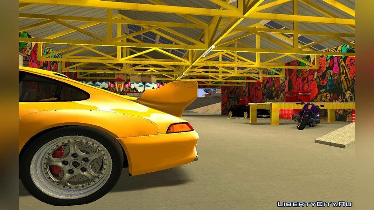 Retextured Doherty Garage / GTA San Andreas