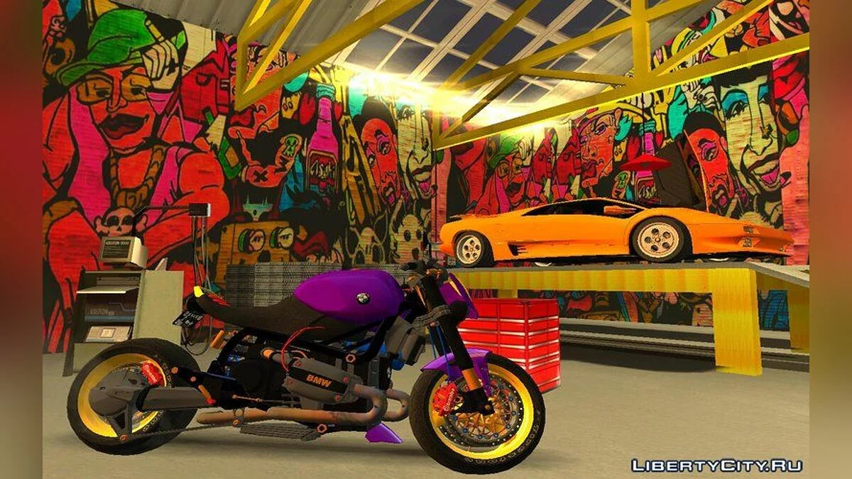 Retextured Doherty Garage / GTA San Andreas