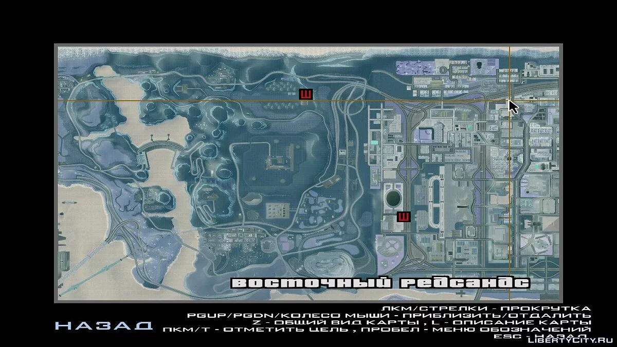 Детализированная карта в зимнем варианте / GTA San Andreas