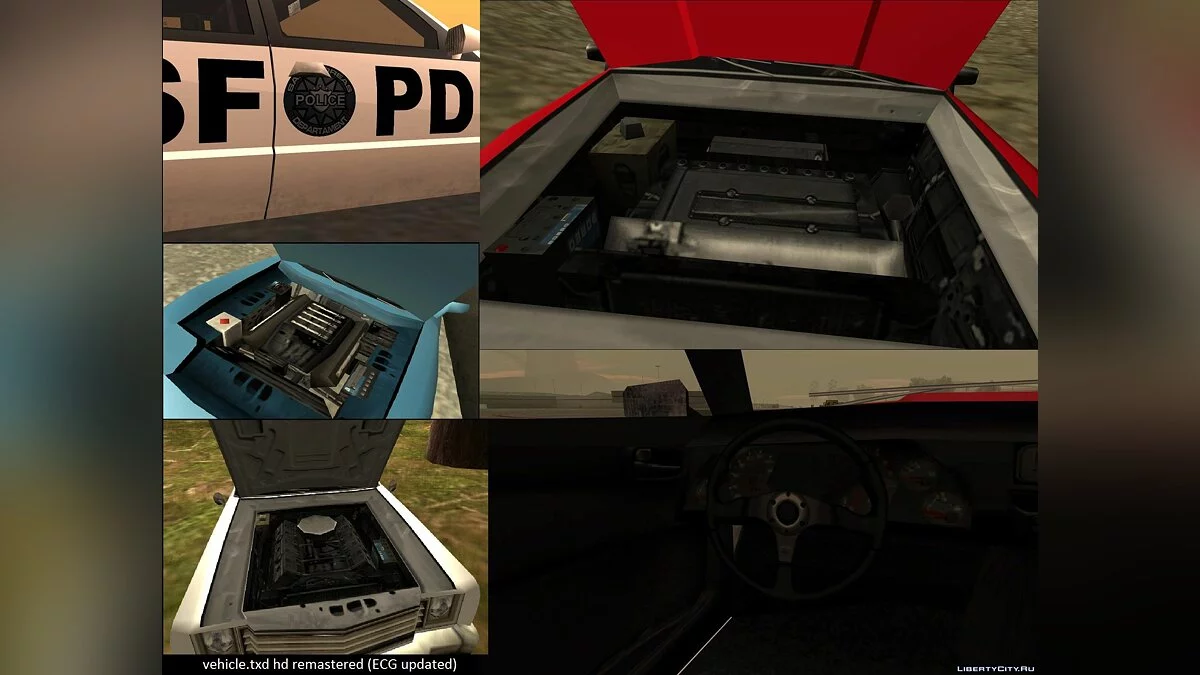 HD vehicle and particle txd's by Houstons Customs / GTA San Andreas