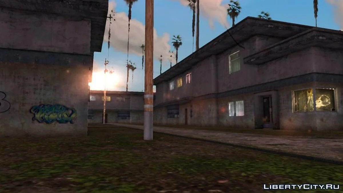 Новые текстуры домов в Айдлвуде / GTA San Andreas