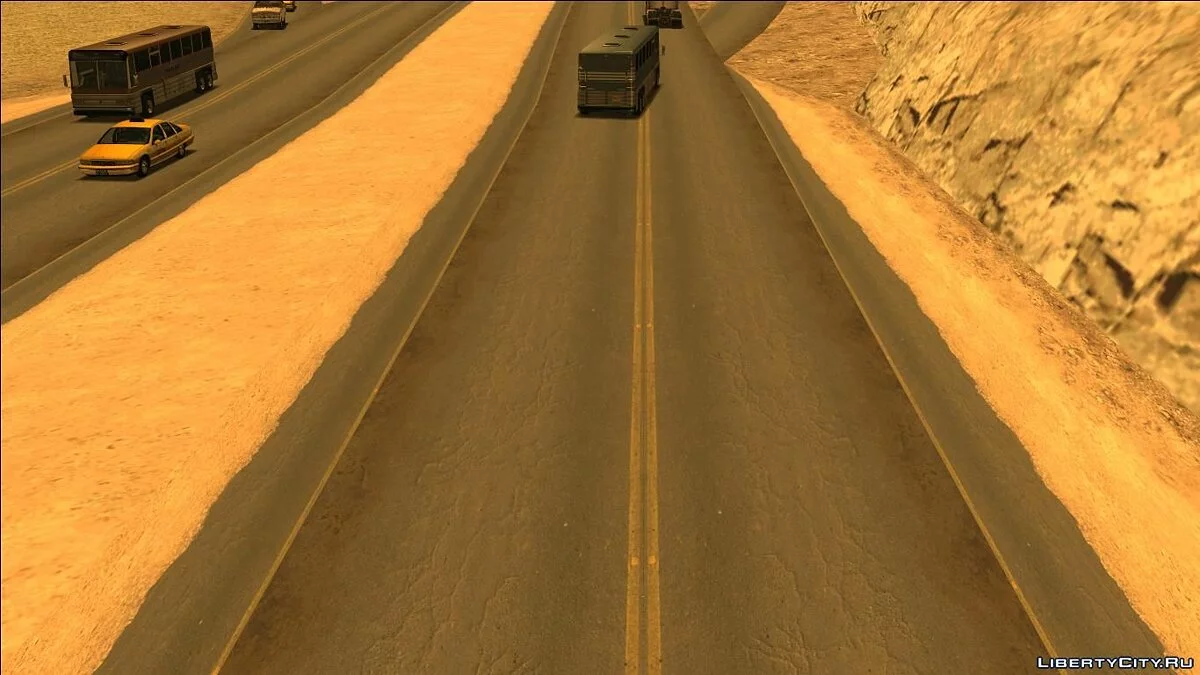 Реалистичные дороги в HQ (Исправленная версия) / GTA San Andreas