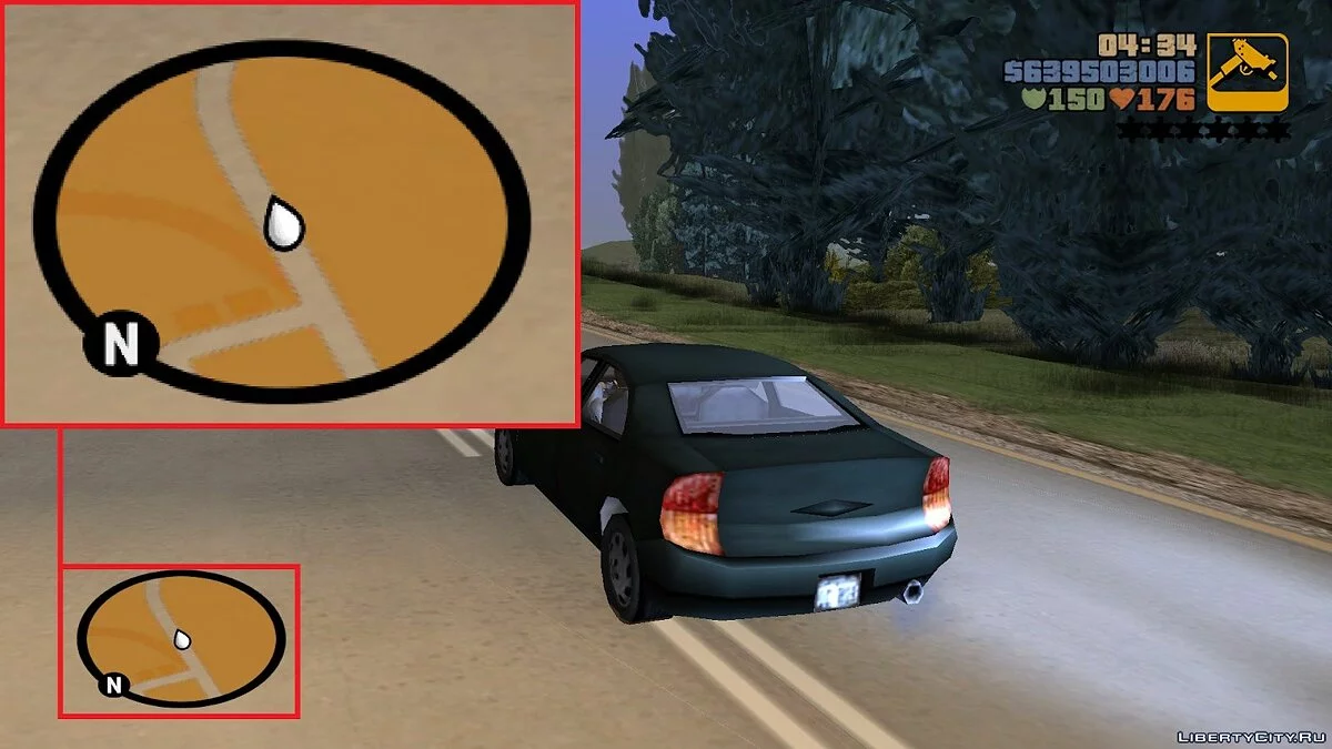 Карта в стиле GTA 3 / GTA San Andreas