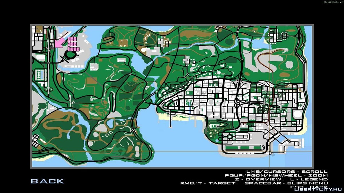 Скачать Карта в стиле GTA Vice City для GTA San Andreas