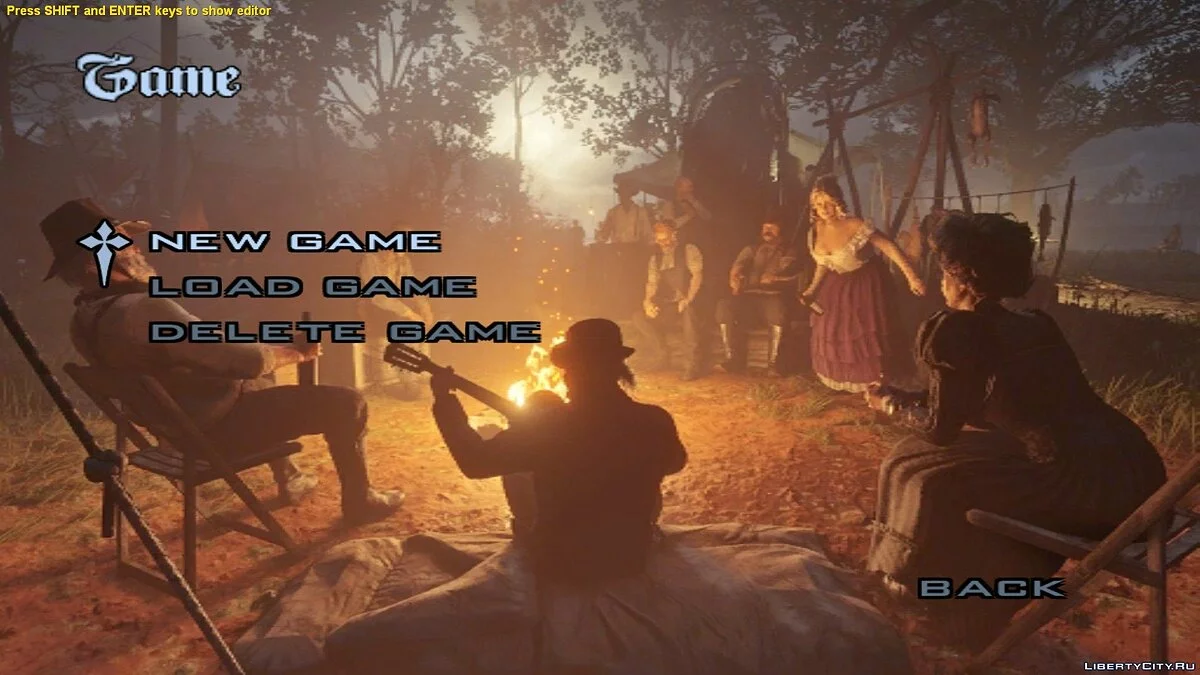 Загрузочный экран из Red Dead Redemption 2 / GTA San Andreas