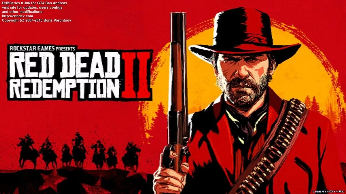 Загрузочный экран из Red Dead Redemption 2 / GTA San Andreas