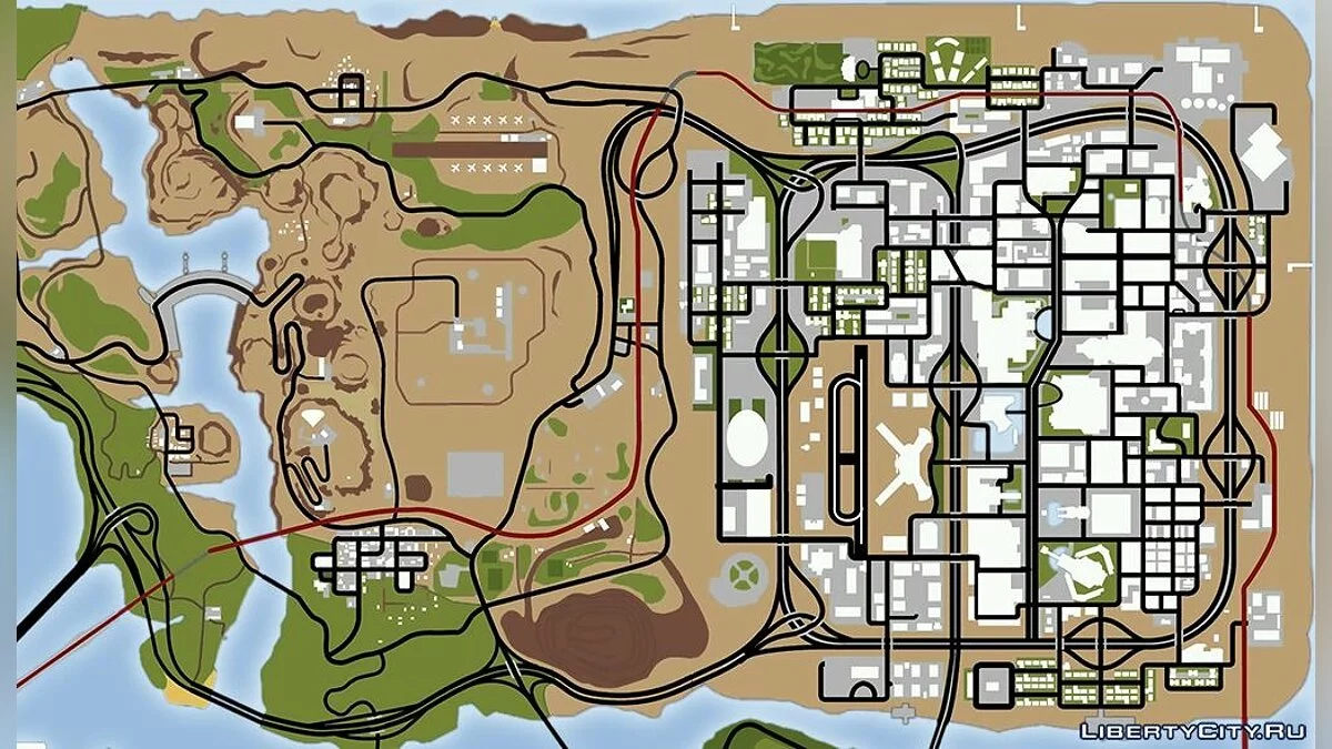 SA Radar Update v1.0 - Новая насыщенная карта / GTA San Andreas