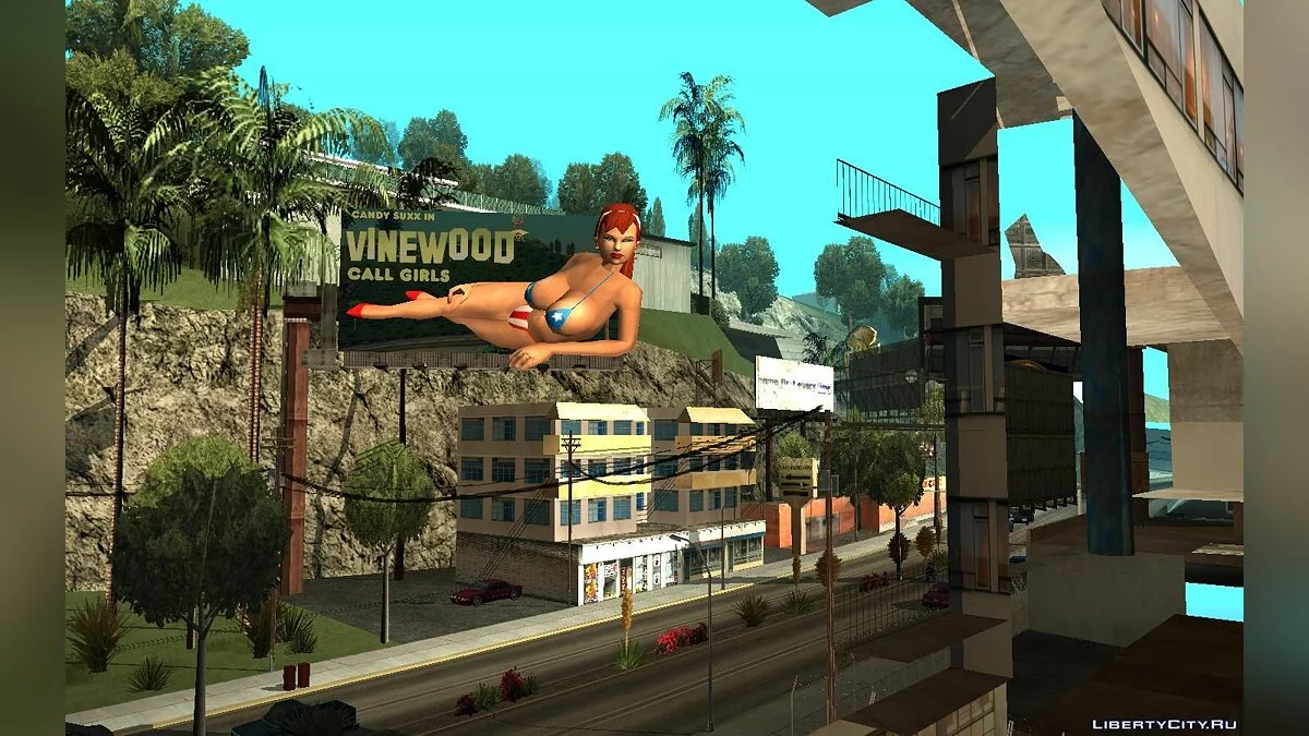 Кэнди Сакс HD билборд / GTA San Andreas