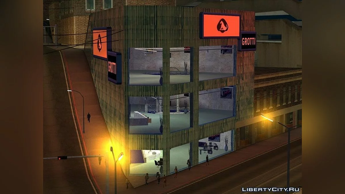 Новые текстуры для магазина Scuderia Grotti / GTA San Andreas
