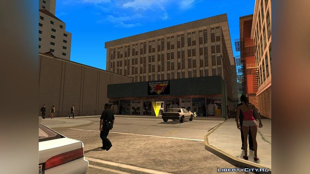 Новые текстуры для супермаркета / GTA San Andreas