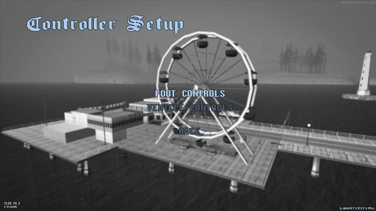 Full HD Menu [monochrome style] / GTA San Andreas