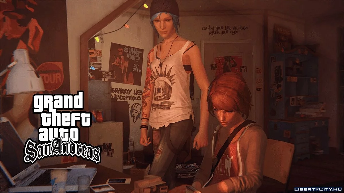 Новые фоны и загрузочные экраны в стиле Life is Strange / GTA San Andreas