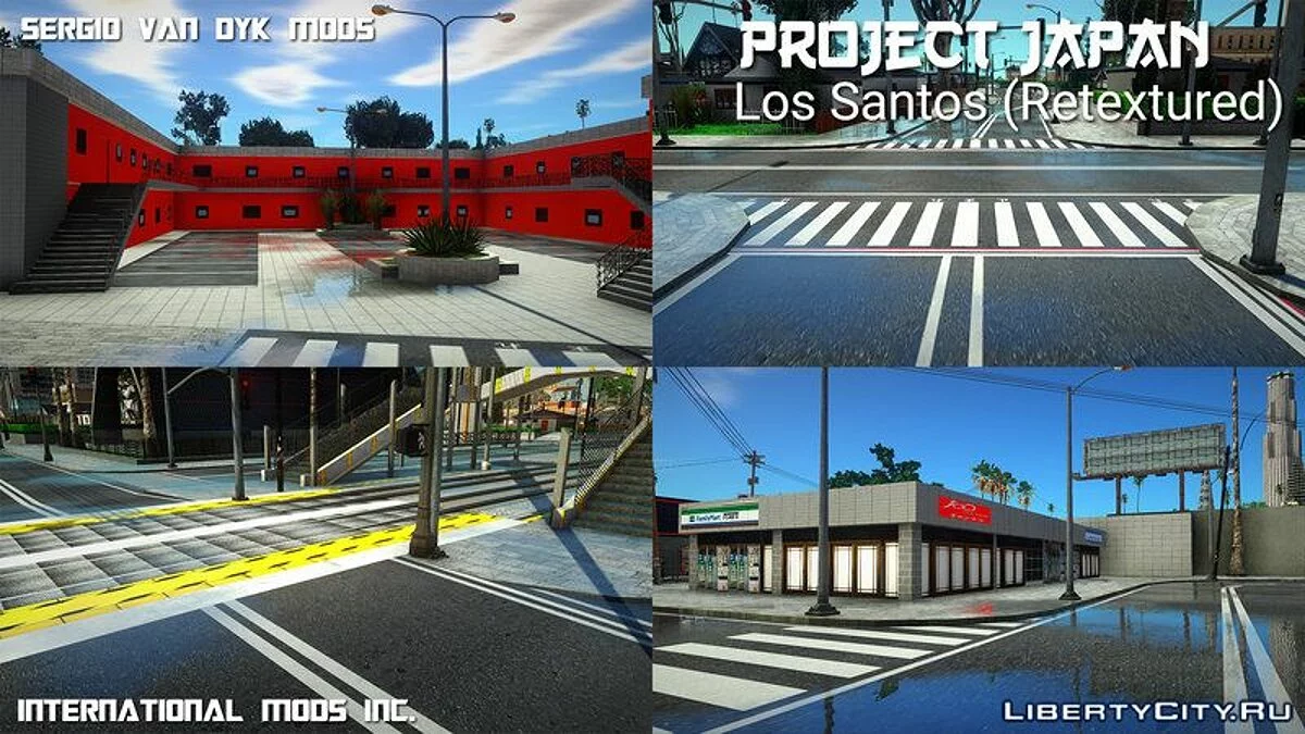 PROJECT JAPAN: Los Santos (Ретекстур) / GTA San Andreas
