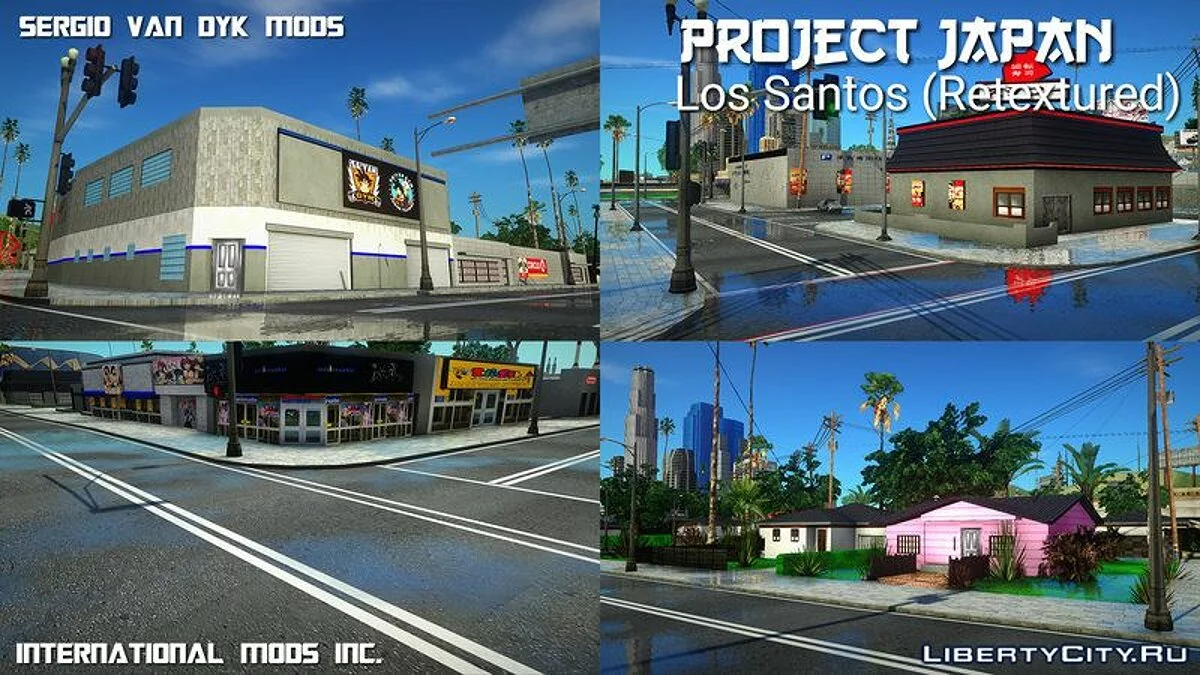 PROJECT JAPAN: Los Santos (Ретекстур) / GTA San Andreas