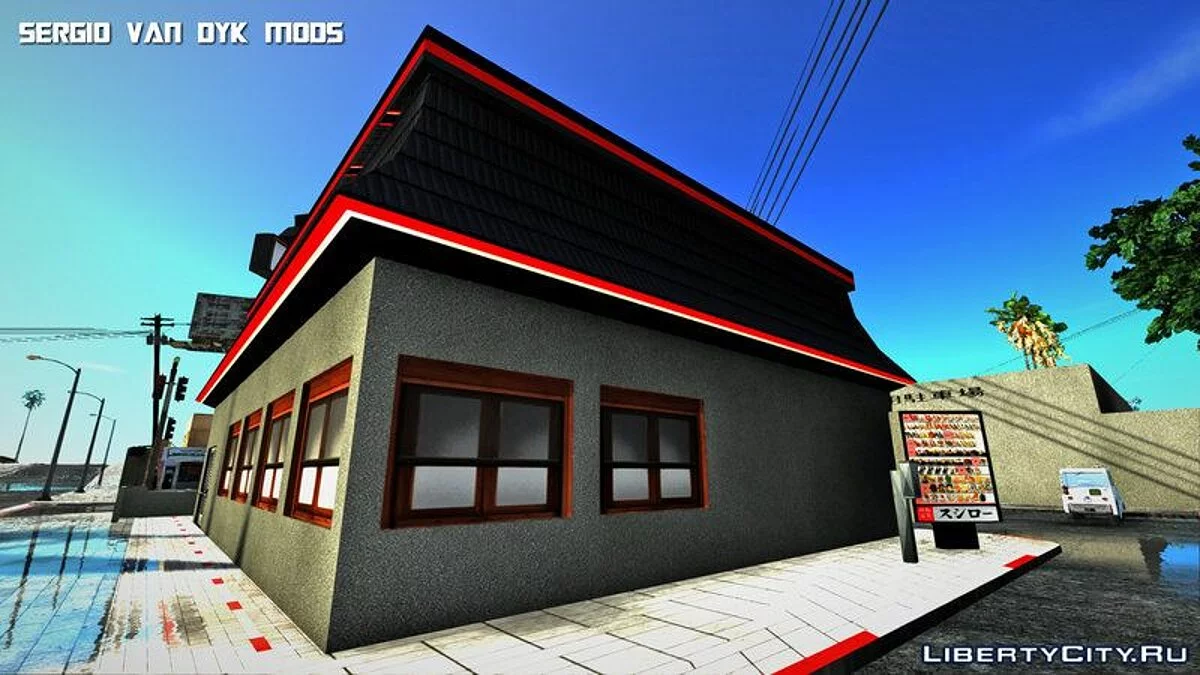 Ретекстур восточного Лос-Сантоса (аниме стиль) Beta / GTA San Andreas