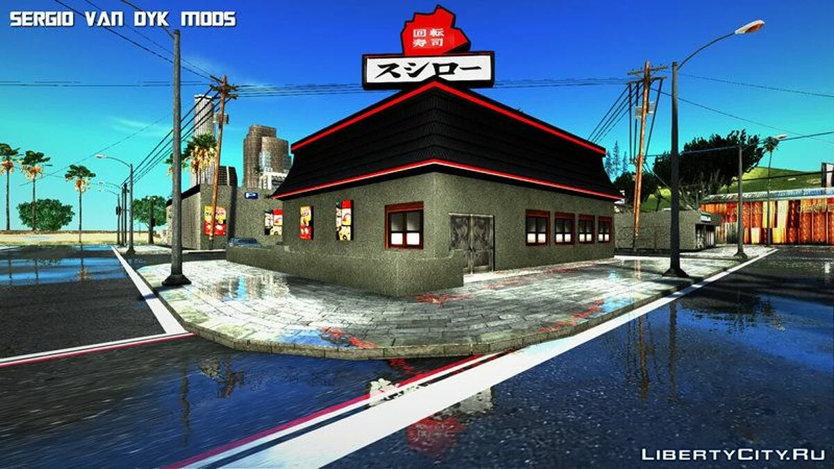 Ретекстур восточного Лос-Сантоса (аниме стиль) Beta / GTA San Andreas