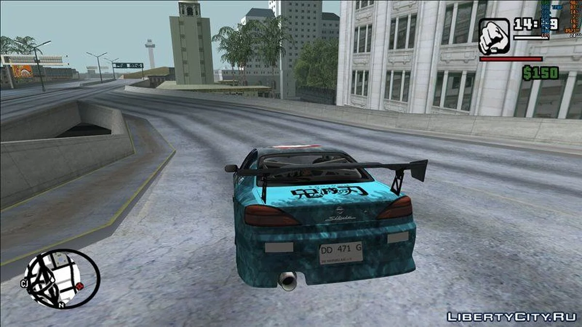 Раскраска Kimetsu no yaiba для Nissan Silvia S15 / GTA San Andreas
