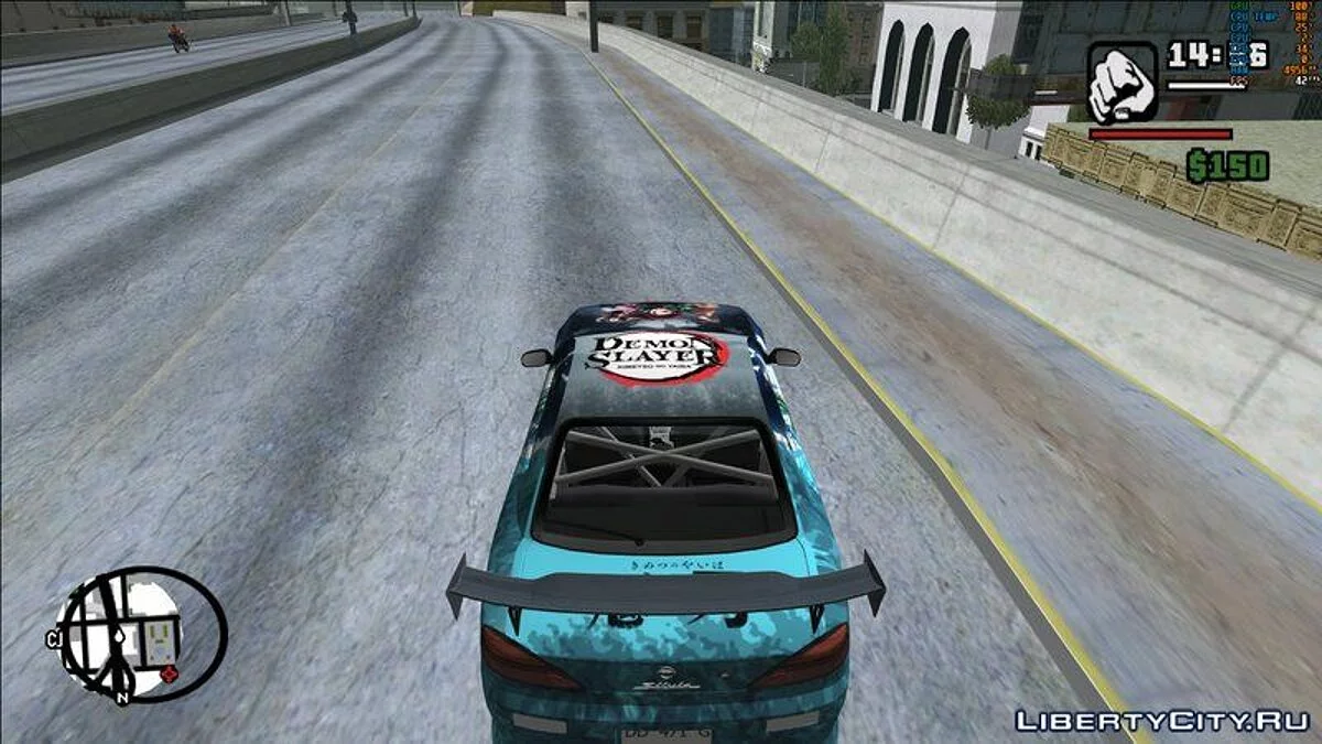 Раскраска Kimetsu no yaiba для Nissan Silvia S15 / GTA San Andreas
