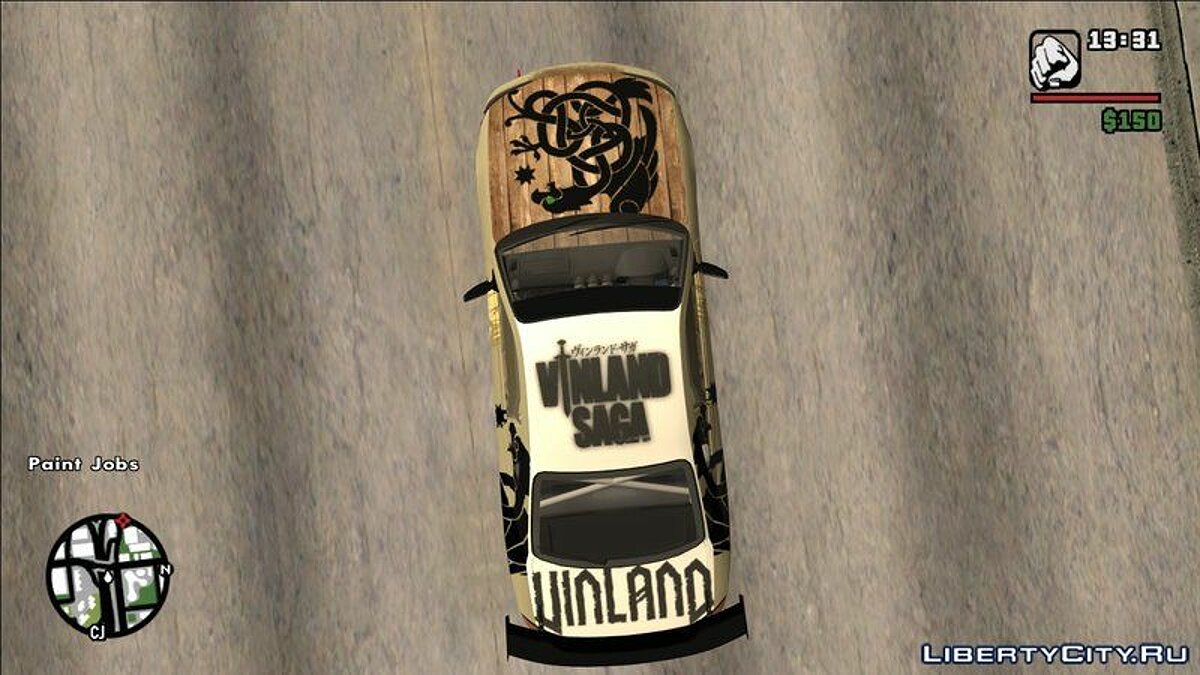 Скачать Раскраска Vinland saga для Nissan Silvia S15 для GTA San Andreas