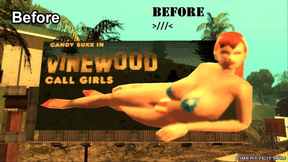 (FIX) HD Candy Suxx Sign / GTA San Andreas