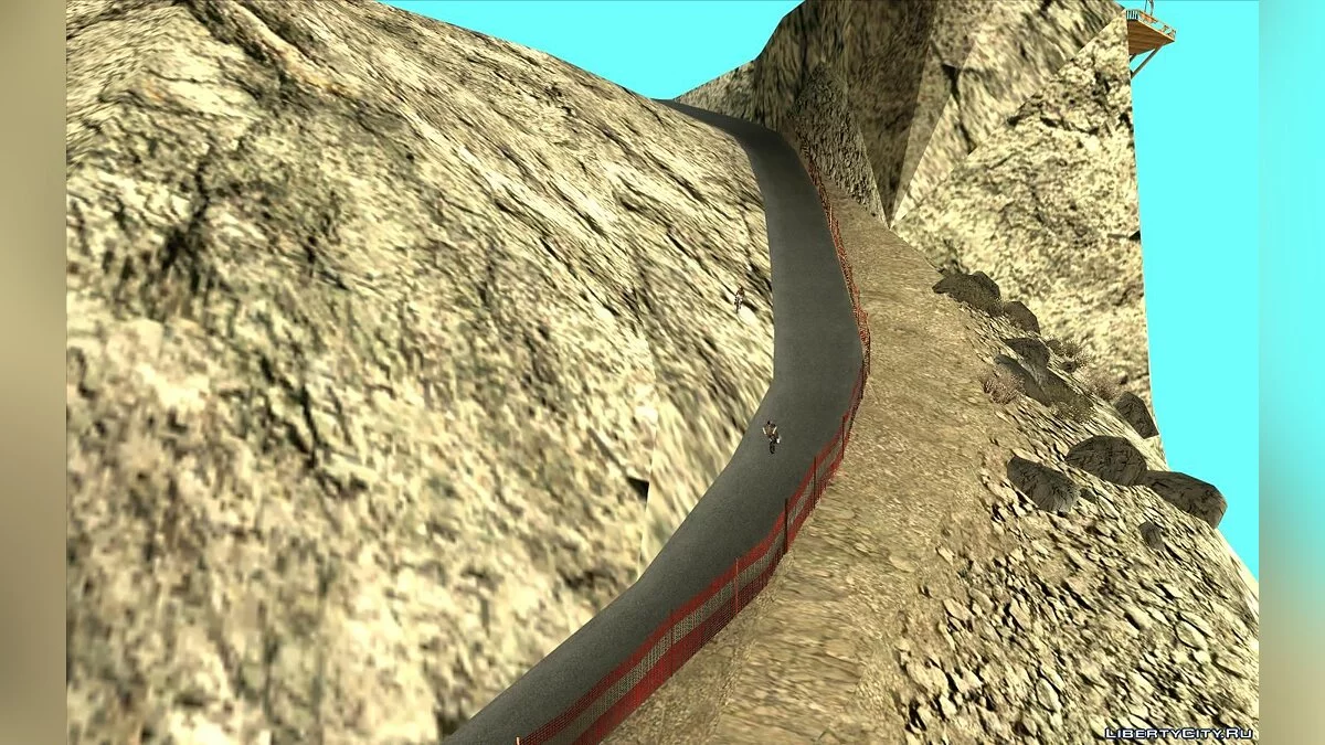 Асфальтированная дорога на горе Чилиад / GTA San Andreas