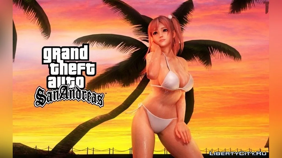 Хонока из DoA5 загрузочный экран HD / GTA San Andreas