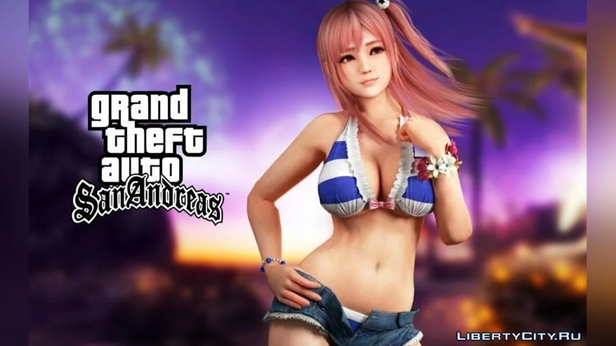 Хонока из DoA5 загрузочный экран HD / GTA San Andreas