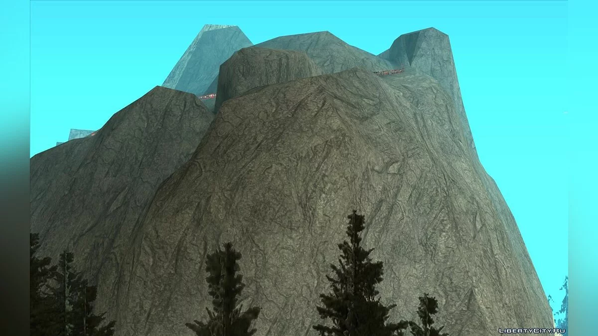 Новые текстуры для горы Чилиад / GTA San Andreas