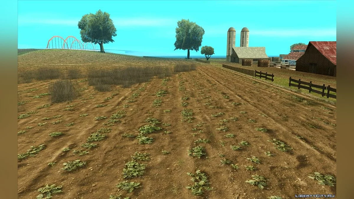 Новые текстуры в сельской местности / GTA San Andreas