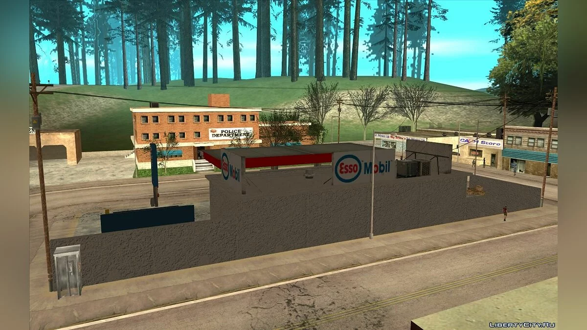 Новые текстуры заправки в Монтгомери  / GTA San Andreas