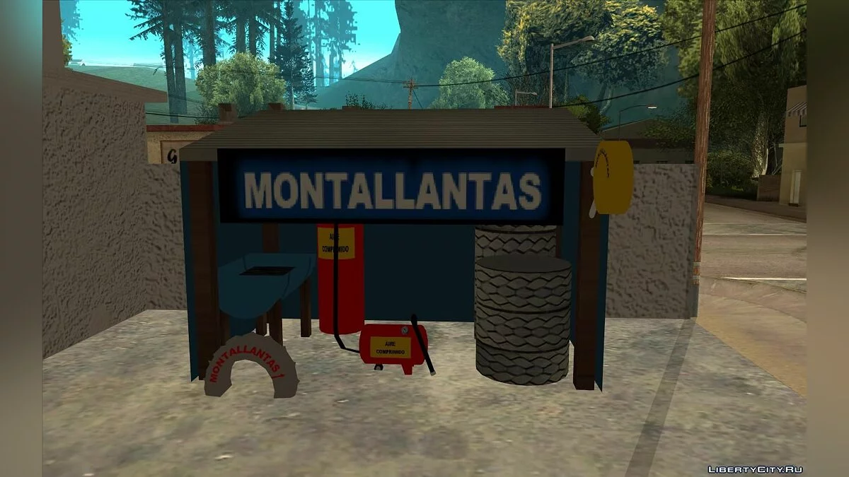 Новые текстуры заправки в Монтгомери  / GTA San Andreas