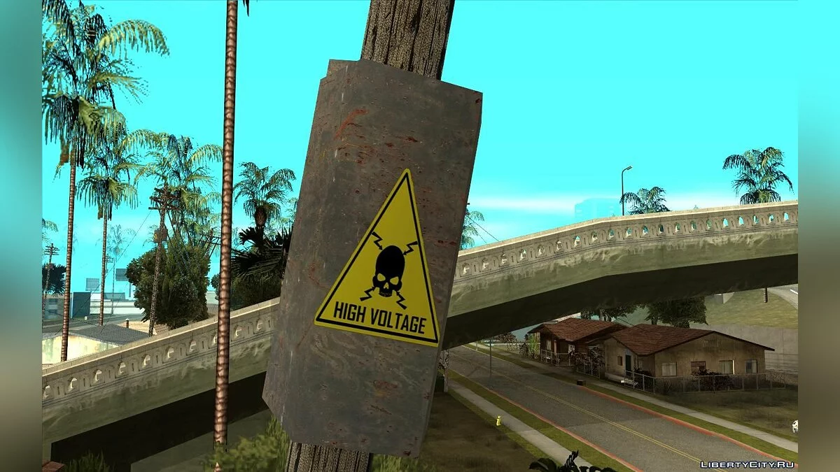 Ретекстур уличных столбов / GTA San Andreas