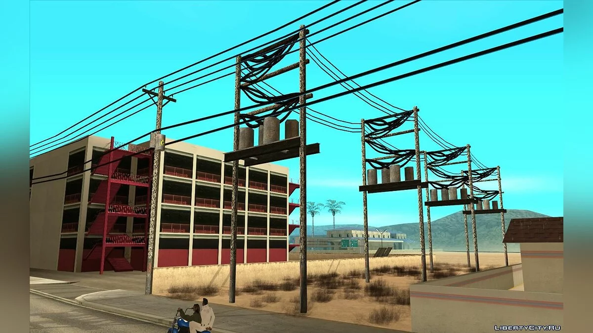 Ретекстур уличных столбов / GTA San Andreas