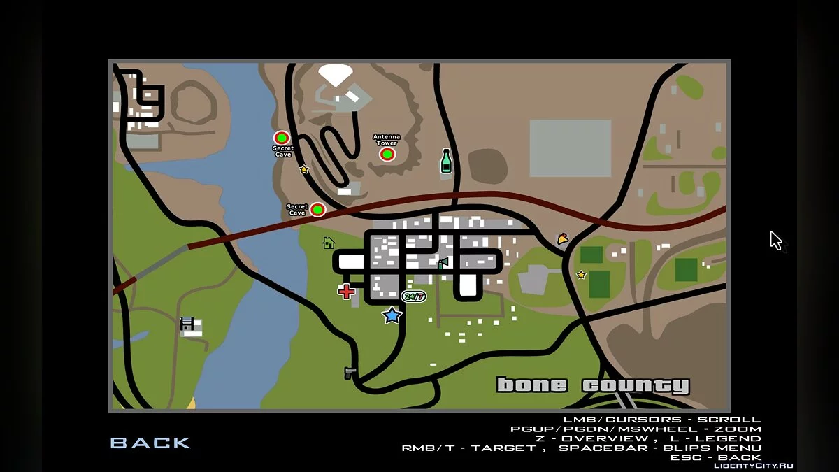 HD Карта с дополнительными метками v1.0 / GTA San Andreas