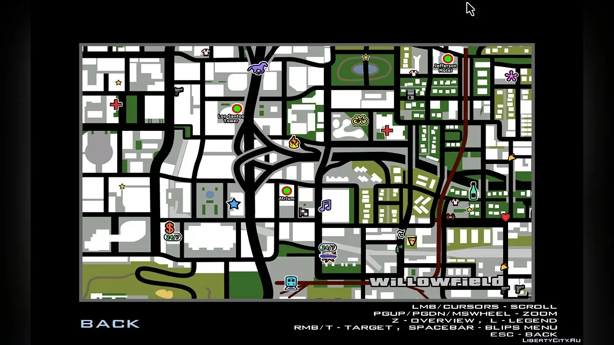 HD Карта с дополнительными метками v1.0 / GTA San Andreas