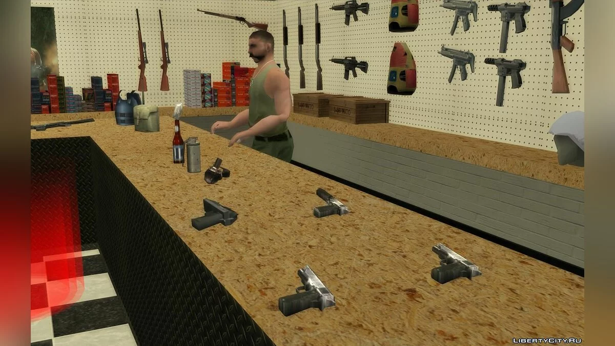 Новые текстуры и боеприпасы в амуниции  / GTA San Andreas