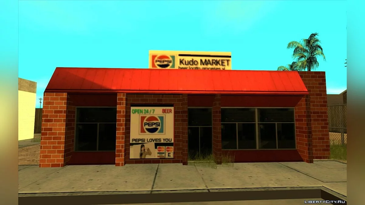 Новый винный магазин с продуктами 1992 года / GTA San Andreas