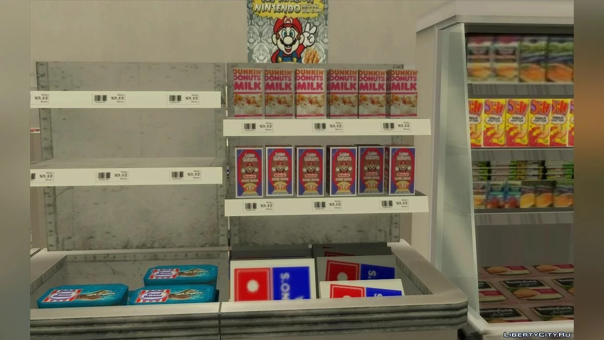 Новый винный магазин с продуктами 1992 года / GTA San Andreas