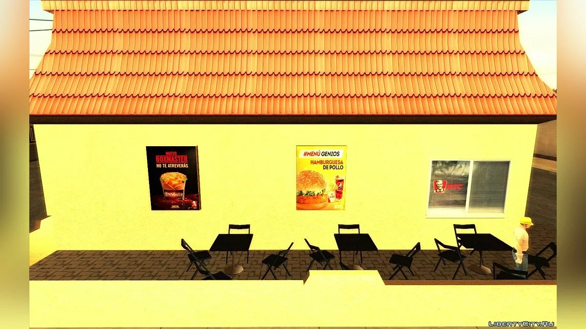 Новые рестораны: McDonalds, KFC и Pizza Hut / GTA San Andreas