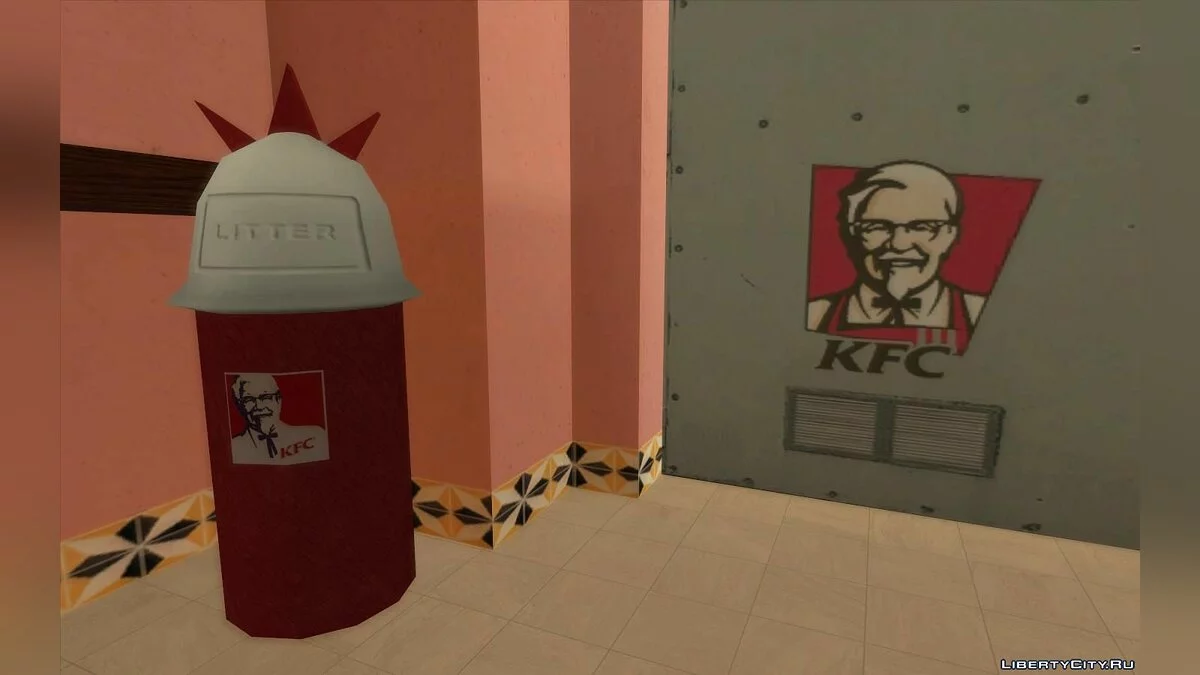 Новые рестораны: McDonalds, KFC и Pizza Hut / GTA San Andreas