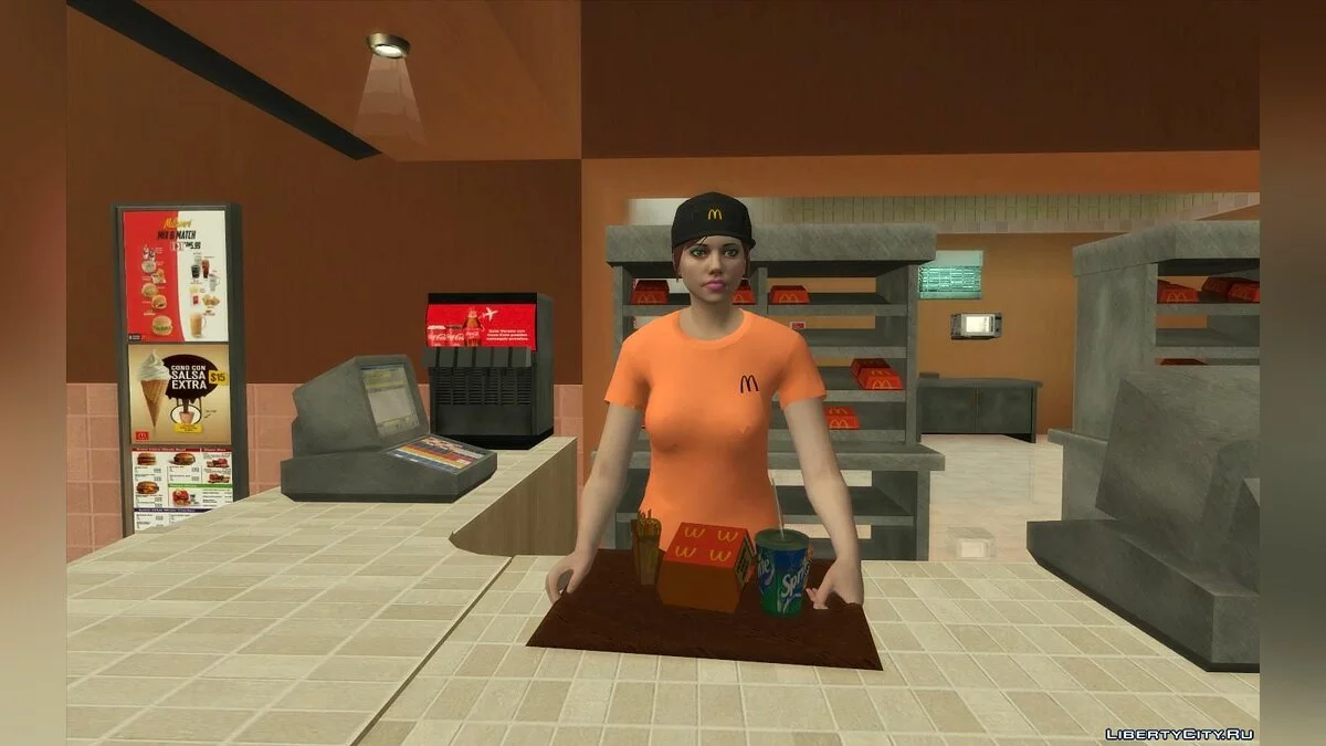 Новые рестораны: McDonalds, KFC и Pizza Hut / GTA San Andreas