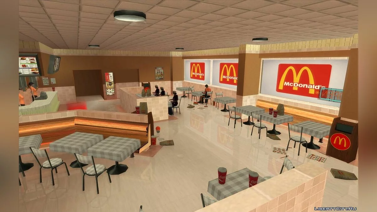 Новые рестораны: McDonalds, KFC и Pizza Hut / GTA San Andreas
